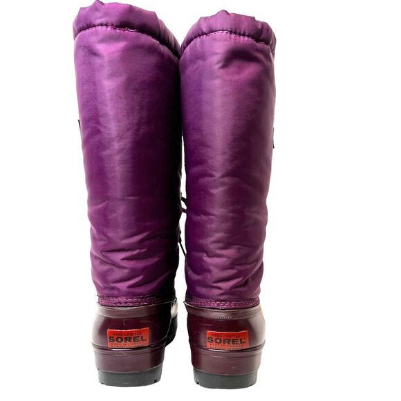 SOREL Insulated Snow Winter Boots in Purple Women's Size 6 - Picture 6 of 12